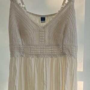 Fit & Flare Crochet-Bodice Maxi Dress - Old Navy - Gap